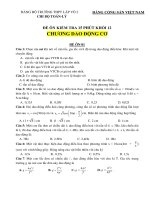 Bài tập chương dao động cơ