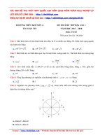 Đề thi 2018  THPT kim sơn a   ninh bình   lần 1   file word có lời giải chi tiết 