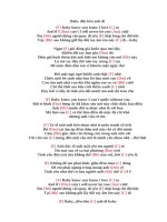 Lời bài hát hợp âm guitar Baby đến bên anh đi