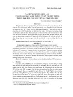 Xây dựng khung năng lực ứng dụng công nghệ thông tin và truyền thông trong dạy học cho sinh viên sư phạm hóa học