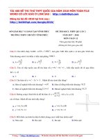 Đề thi 2018  THPT chuyên vĩnh phúc – vĩnh phúc   lần 2   file word có lời giải chi tiết 