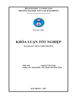 Đánh giá hiện trạng môi trường nước ven biển khu vực huyện vân đồn tỉnh quảng ninh   