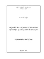 Thực hiện pháp luật về bảo hiểm xã hội tự nguyện   qua thực tiễn tỉnh nghệ an 