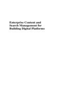 Enterprise Content and Search management for Buidling Digital Platforms