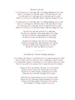 Lời bài hát hợp âm Bài hát ru cho anh