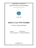 Một số biện pháp nâng cao hiệu quả sản xuất kinh doanh tại công ty cổ phần thương mại và công nghệ môi trường xanh   