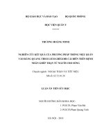 Nghiên cứu kết quả của phương pháp trồng niệu quản vào bàng quang theo Lich Grégoir cải biên trên bệnh nhân ghép thận từ người cho sống