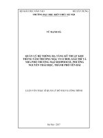 Quản lý hệ thống hạ tầng kỹ thuật khu trung tâm thương mại, vui chơi, giải trí và nhà phố thương mại SHOPHOUSE, phường nguyễn thái học, thành phố yên bái (tt)