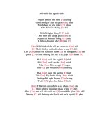 Lời bài hát hợp âm guitar Bài cuối cho người tình