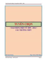 tuyển chọn dao động và sóng điện từ 2009-2016