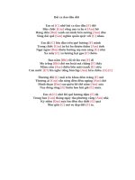 Lời bài hát hợp âm guitar Bài ca dao đầu đời