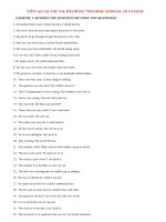 Bài tập dùng too và enough