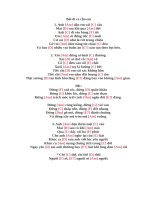 Lời bài hát hợp âm guitar Bài di ca cho em