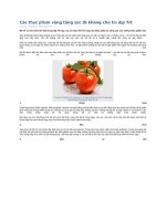 Các thực phẩm vàng tăng sức đề kháng cho trẻ dịp tết