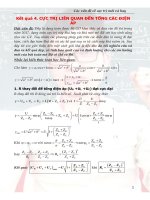 Phương pháp mới để giải quyết bài toán cực trị liên quan đến tổng các điện áp