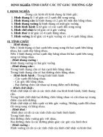 Định Nghĩa và Lý Thuyết chuong 1 hinh hoc 8