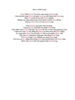 Lời bài hát hợp âm guitar Bài ca vĩnh long