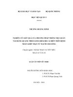 Nghiên cứu kết quả của phương pháp trồng niệu quản vào bàng quang theo Lich Grégoir cải biên trên bệnh nhân ghép thận từ người cho sống