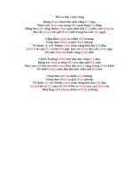 Lời bài hát hợp âm guitar Bài ca bên cánh võng