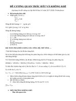 ĐỀ CƯƠNG QUAN TRẮC ĐẤT VÀ KHÔNG KHÍ