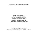 Phương pháp nghiên cứu khoa học giáo dục nghề nghiệp