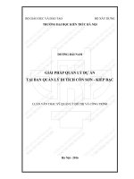 Giải pháp quản lý dự án tại ban quản lý di tích côn sơn   kiếp bạc (tt) 