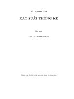 BÀI TẬP XÁC SUẤT THỐNG KÊ
