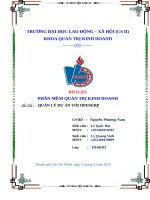 tiểu luận phần mềm quản trị kinh doanh