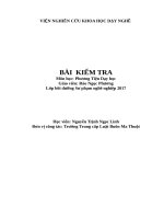 bài thu hoạch phương tiện dạy học