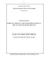 Nghiên cứu, thiết kế và chế tạo hệ thống dẫn động ly hợp có cường hóa khí nén trên ô tô (LV thạc sĩ)