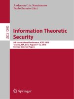 Information theoretic security 