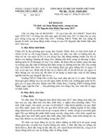 Kế hoạch trước, trong và sau tết trường THCS