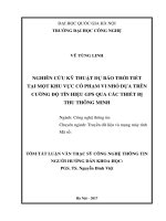 Nghiên cứu kỹ thuật dự báo thời tiết tại một khu vực có phạm vi nhỏdựa trên cường độ tín hiệu GPS qua các thiết bị thu thông minh (tt) 