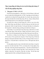 Thực trạng đăng tải thông tin của truyền thông đại chúng về vấn đề nông nghiệp nông thôn