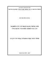 (Luận văn thạc sĩ) Nghiên cứu chiết tách, xác định cấu trúc và hàm lượng của scopolamine từ cây đại cà dược (Brugmansia suaveolens)