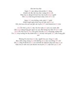 Lời bài hát hợp âm guitar Bài thơ hoa đào