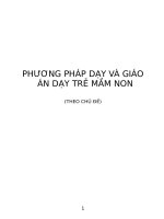 PHƯƠNG PHÁP DẠY VÀ GIÁO ÁN DẠY TRẺ MẦM NON