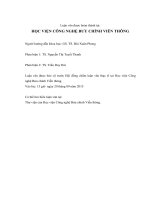 Nghiên cứu hành vi khách hàng sử dụng dịch vụ di động của mobifone và đề xuất biện pháp tạo dựng lòng trung thành của khách hàng (tt) 