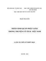 Nhân sinh quan Phật giáo trong truyện cổ tích Việt Nam