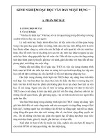 SKKN Một  số kinh nghiệm trong giảng dạy văn bản Nhật dụng ở trường THCS