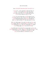 Lời bài hát hợp âm guitar Bao giờ em biết