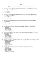 Chapter 1 fundamentals of corporate finance 9th edition test bank 