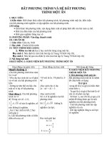 Bất phương trình và hệ bất phương trình