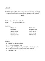 TIỂU LUẬN: LẬP VÀ THẨM ĐỊNH DỰ ÁN ĐẦU TƯ XÂY DỰNG