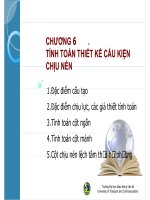 Bài giảng môn học Kết cấu bê tông cốt thép (theo 22TCN 27205): Chương 6  TS. Đào Sỹ Đán