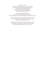 Lời bài hát hợp âm guitar Bản tình ca cho em