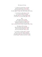 Lời bài hát hợp âm guitar Bài tango cuối cùng