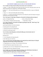 Bài tập trắc nghiệm lịch sử lớp 12 từ năm 1945 đến năm 1954 có đáp án 