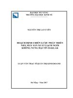 Hoạch định chiến lược phát triển nhà máy sản xuất gạch ngói không nung tại đại tín đắk lắk