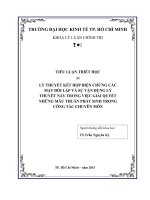 LÝ THUYẾT kết hợp BIỆN CHỨNG các mặt đối lập và sự vận DỤNG lý THUYẾT này TRONG VIỆC GIẢI QUYẾT NHỮNG mâu THUẪN PHÁT SINH TRONG CÔNG tác CHUYÊN môn